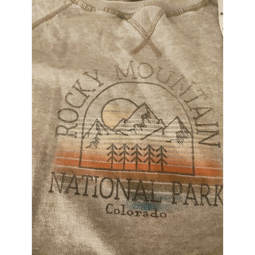 Blue 84 Rocky Mountain National Park Sweatshirt M Gray Distressed Colorado... - Picture 5 of 8